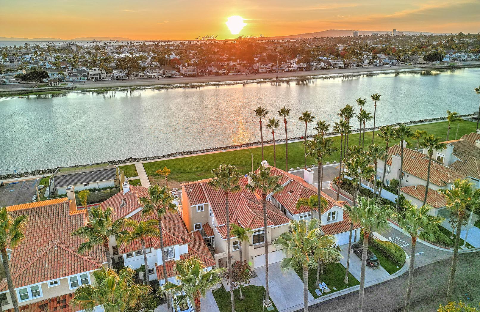 Sunset Photos Aerial for Real Estate